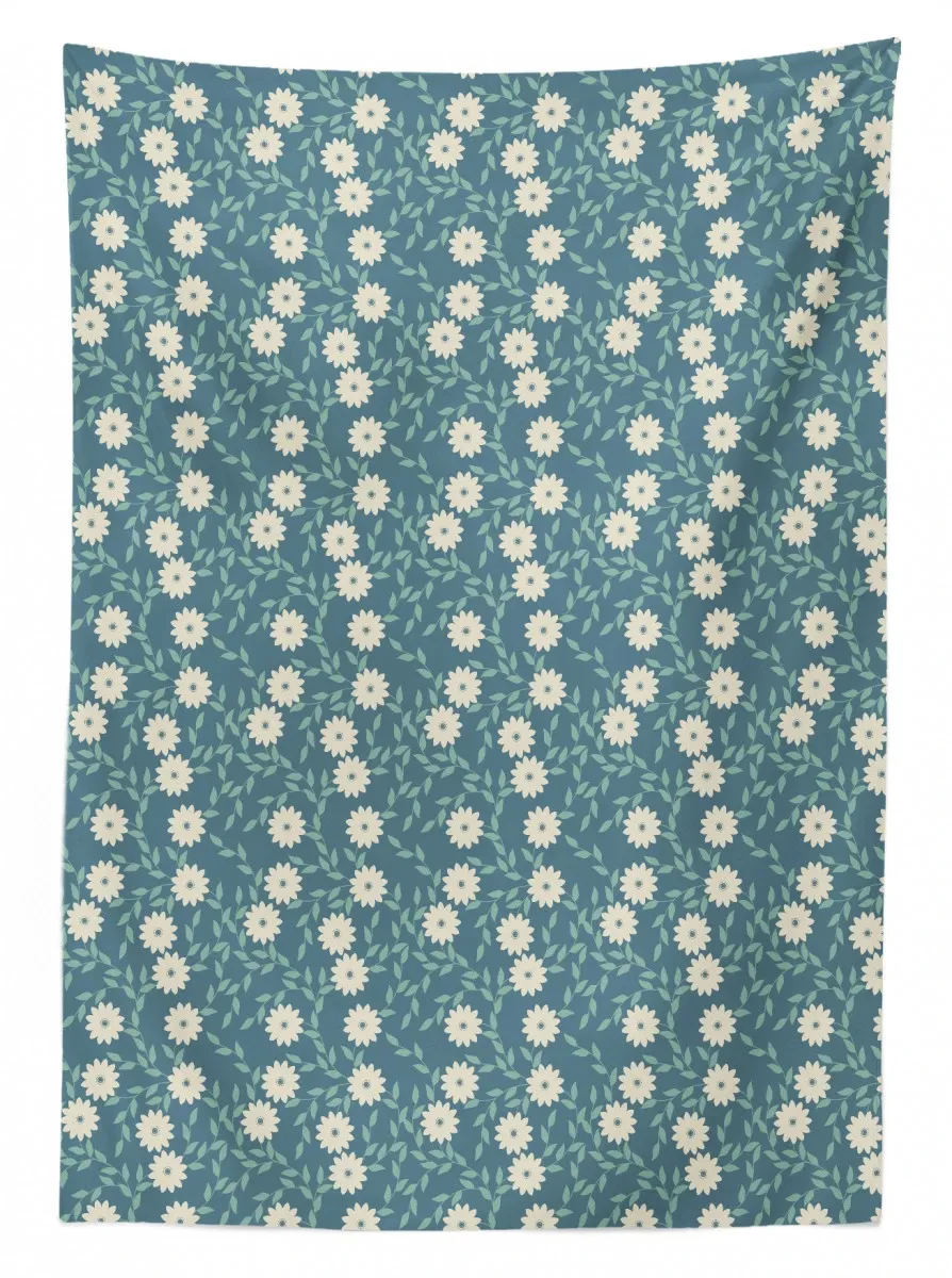 feminine flowers 3d printed tablecloth table decor 3373