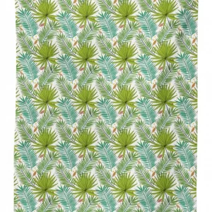 fern leaves sketch style 3d printed tablecloth table decor 3938