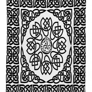 filigree abstract knot 3d printed tablecloth table decor 1430