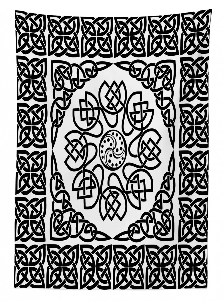 filigree abstract knot 3d printed tablecloth table decor 1430