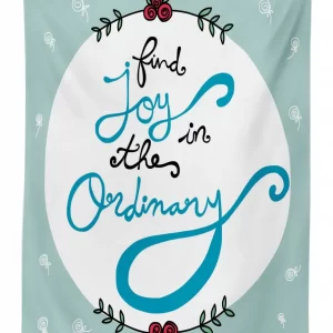 find joy in the ordinary 3d printed tablecloth table decor 4963