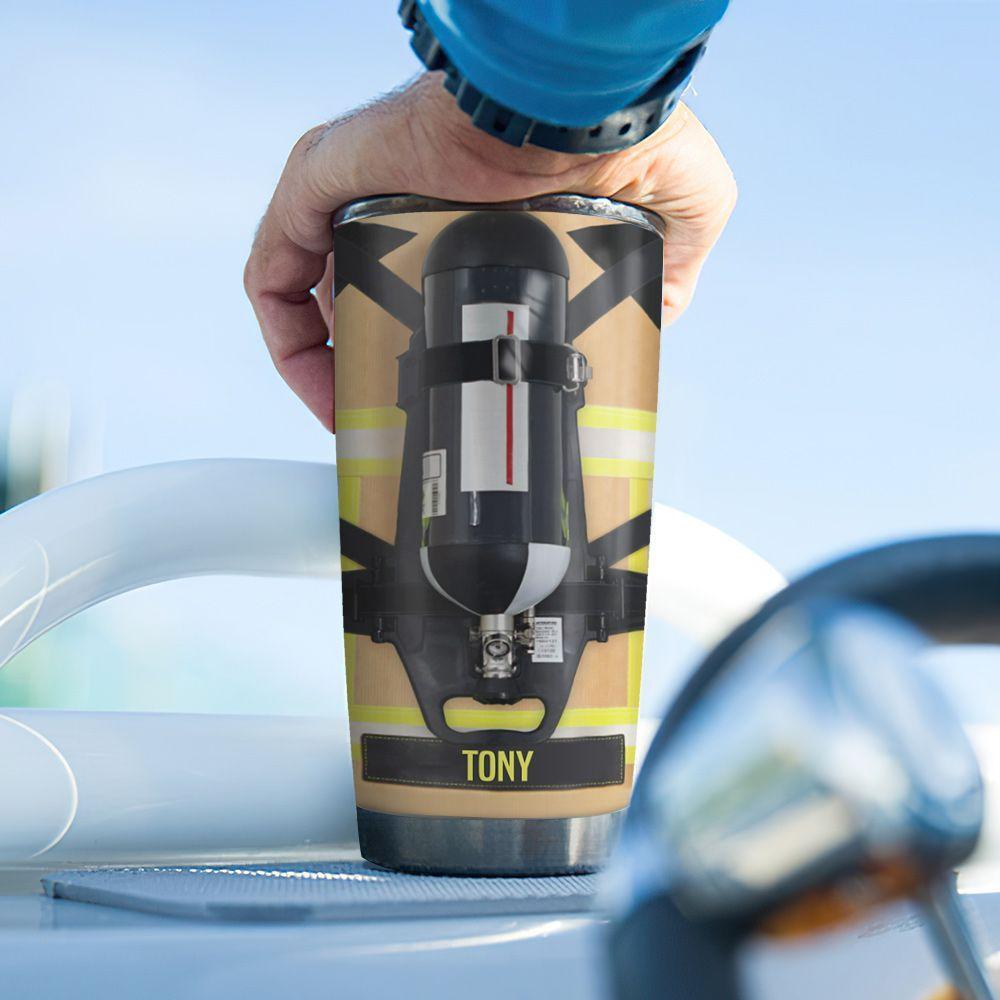 Firefighter Uniform Personalized Stainless Steel Tumbler firefighter uniform personalized stainless steel tumbler 4968