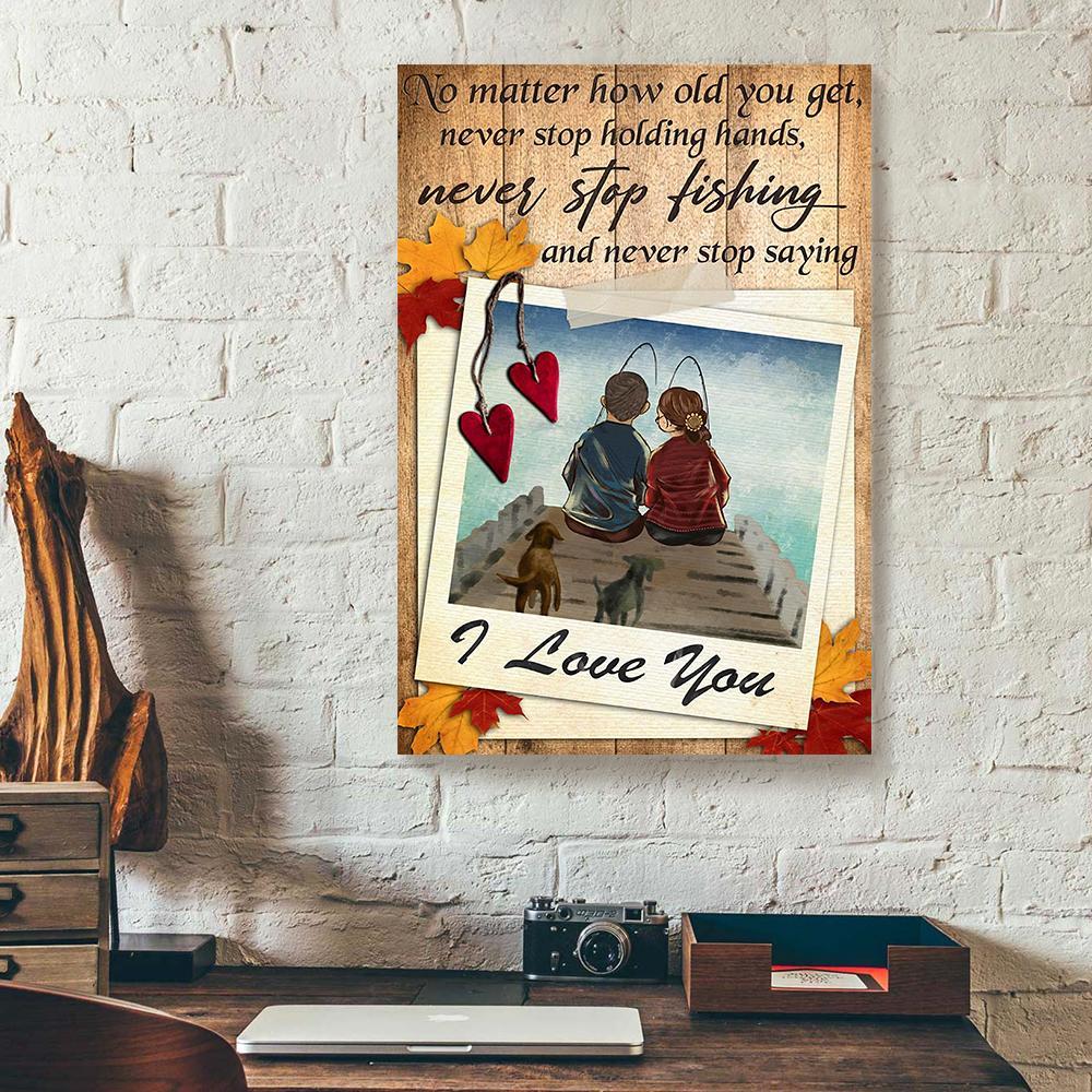 fishing love canvas prints wall art decor 5877