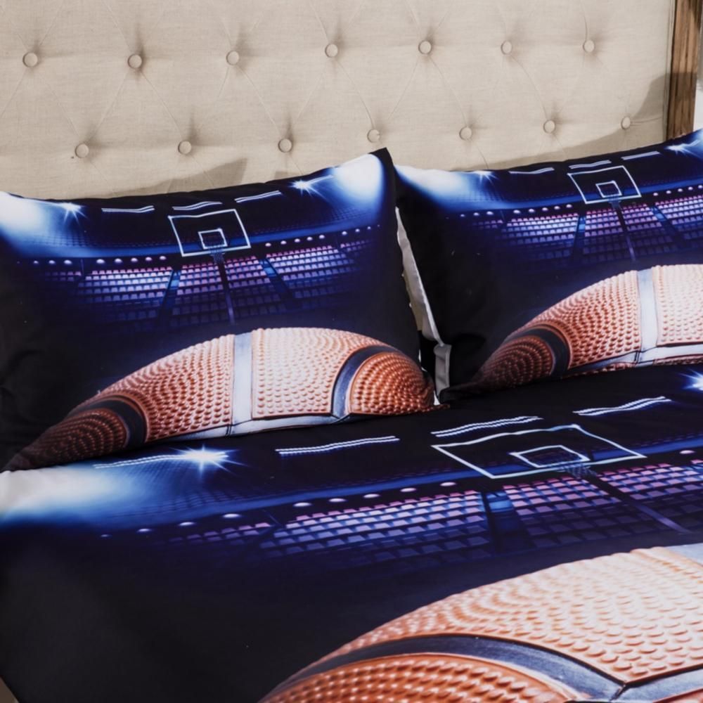 flame and ice basketball bedding set bedroom decor 8466