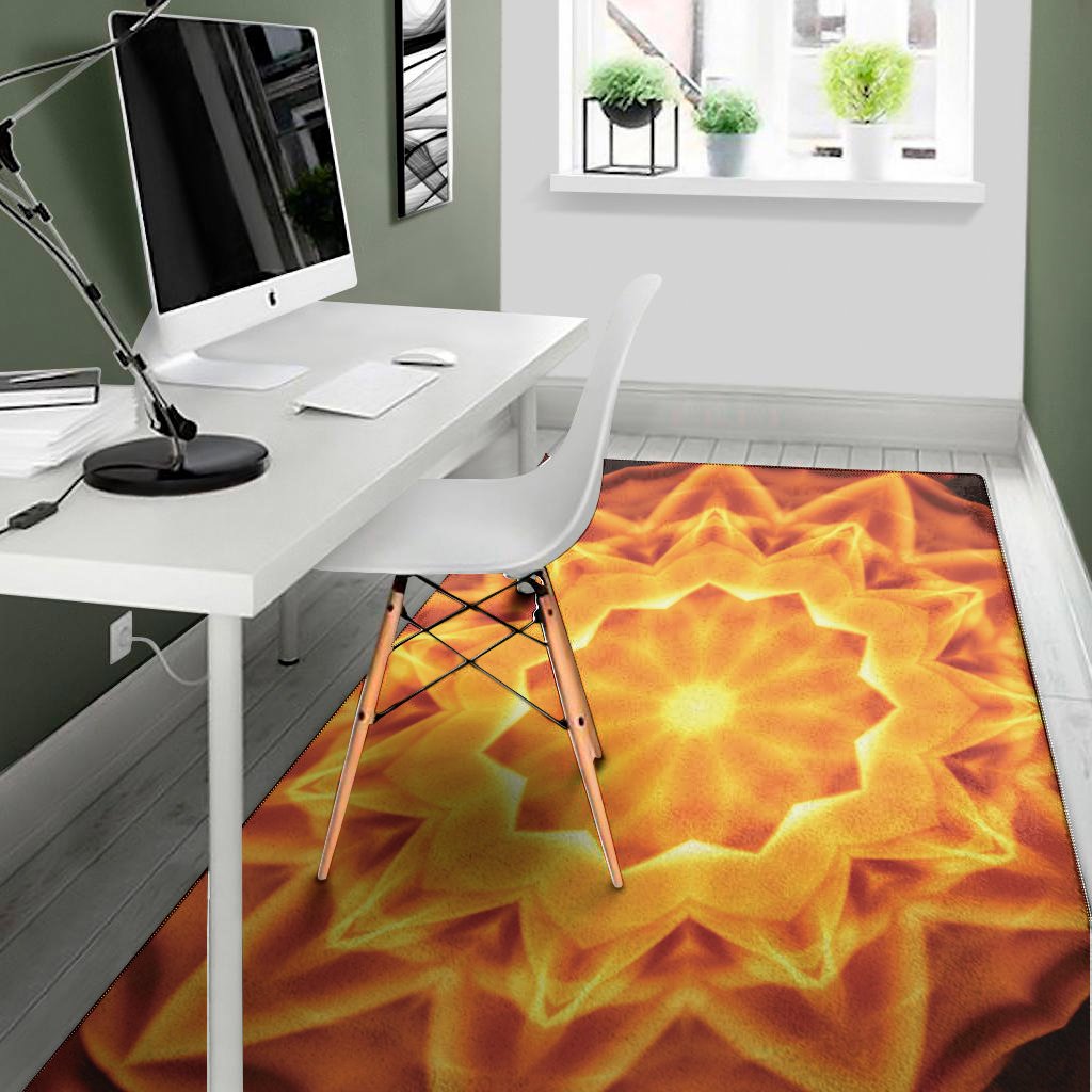 Flame Kaleidoscope Print Area Rug Floor Decor flame kaleidoscope print area rug floor decor 2592
