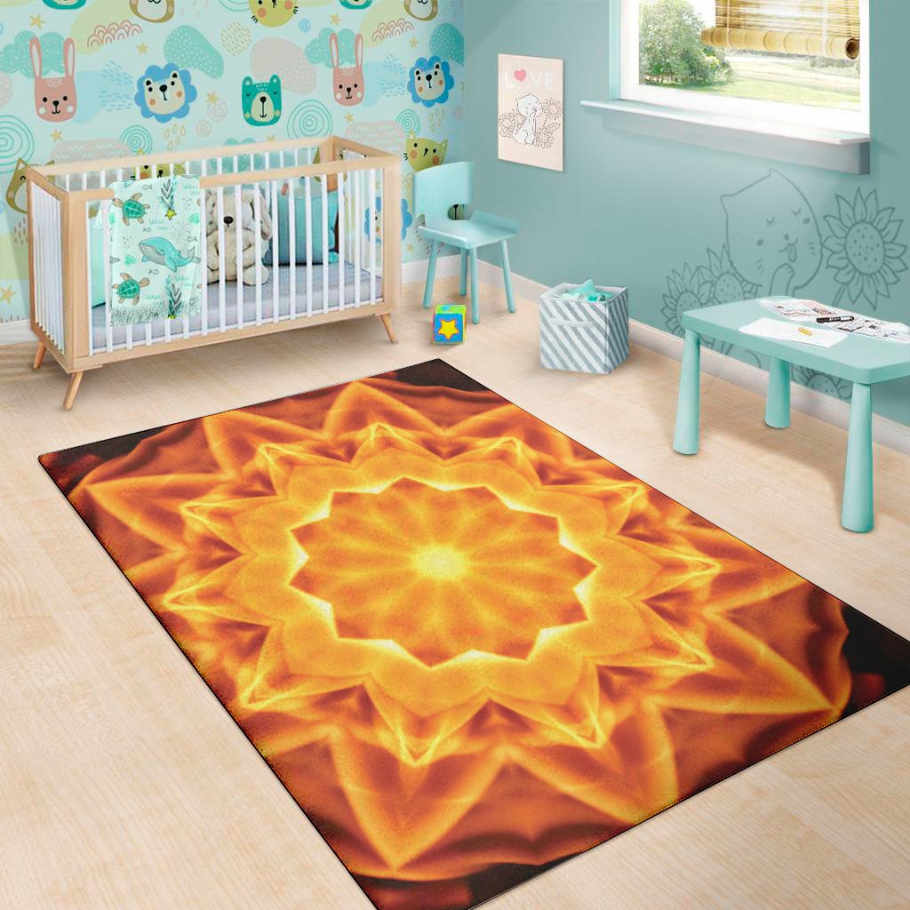 Flame Kaleidoscope Print Area Rug Floor Decor flame kaleidoscope print area rug floor decor 6432