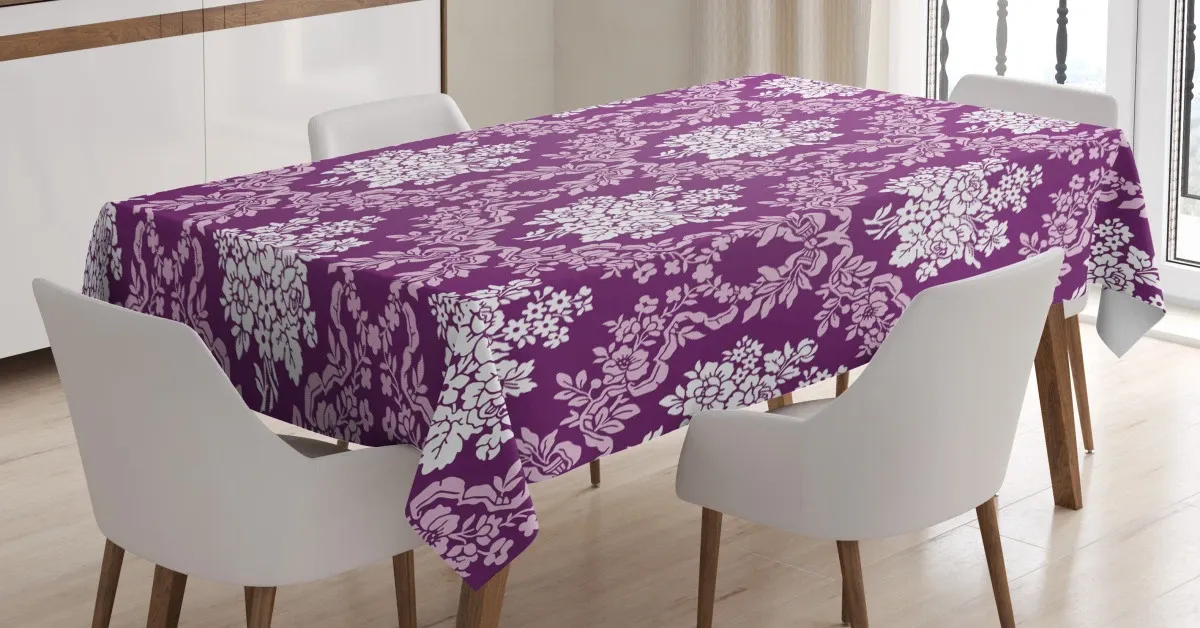 floral arrangements 3d printed tablecloth table decor 5086