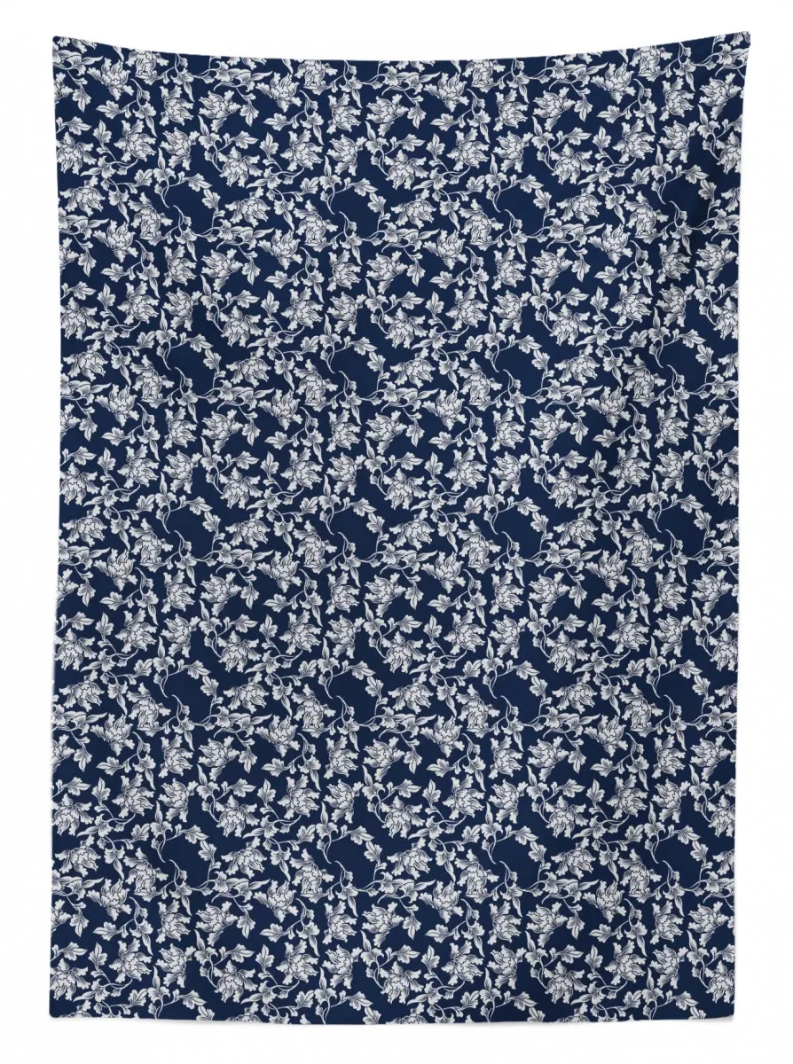 floral botanic design 3d printed tablecloth table decor 3627
