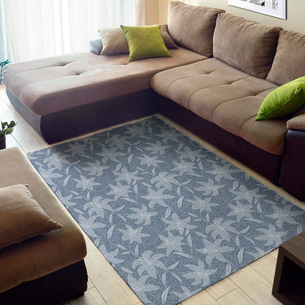 floral denim jeans pattern print area rug floor decor 2229