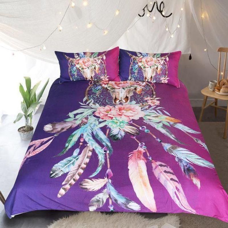 floral dream catcher 3d printed bedding set bedroom decor 7636