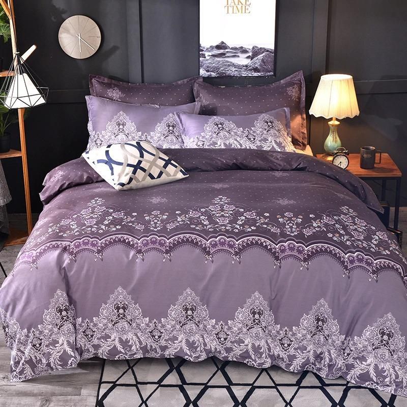 Floral Lace Vintage Printed Duvet Cover Bedding Set floral lace vintage printed duvet cover bedding set 7702