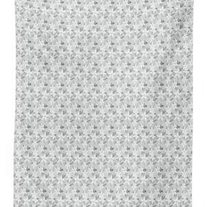 flower blossom with dots 3d printed tablecloth table decor 4633