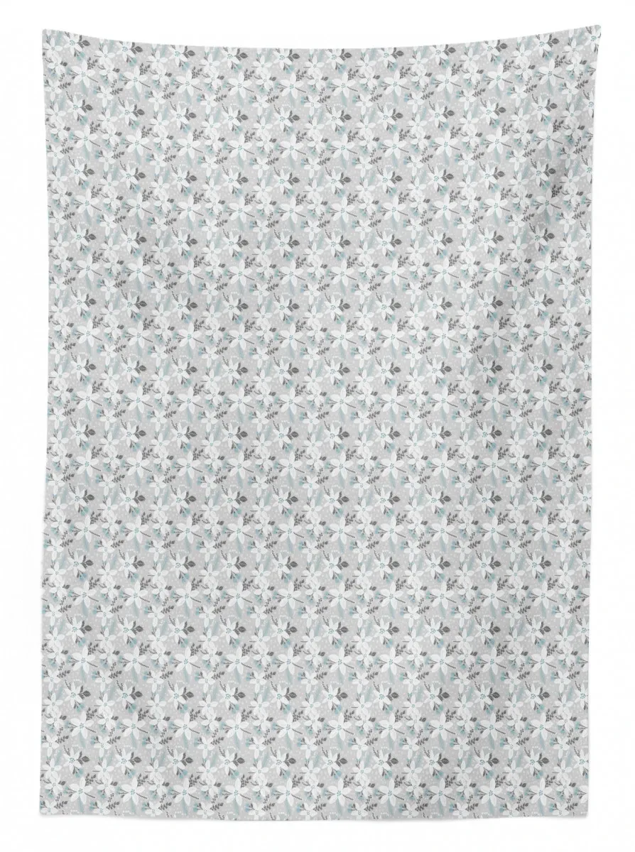 flower blossom with dots 3d printed tablecloth table decor 4633