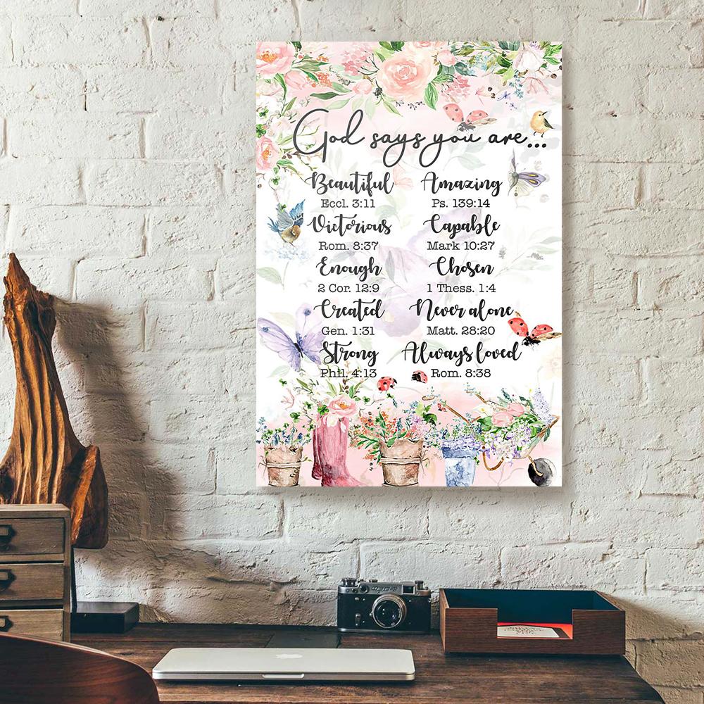 flower gardening canvas prints wall art decor 3215