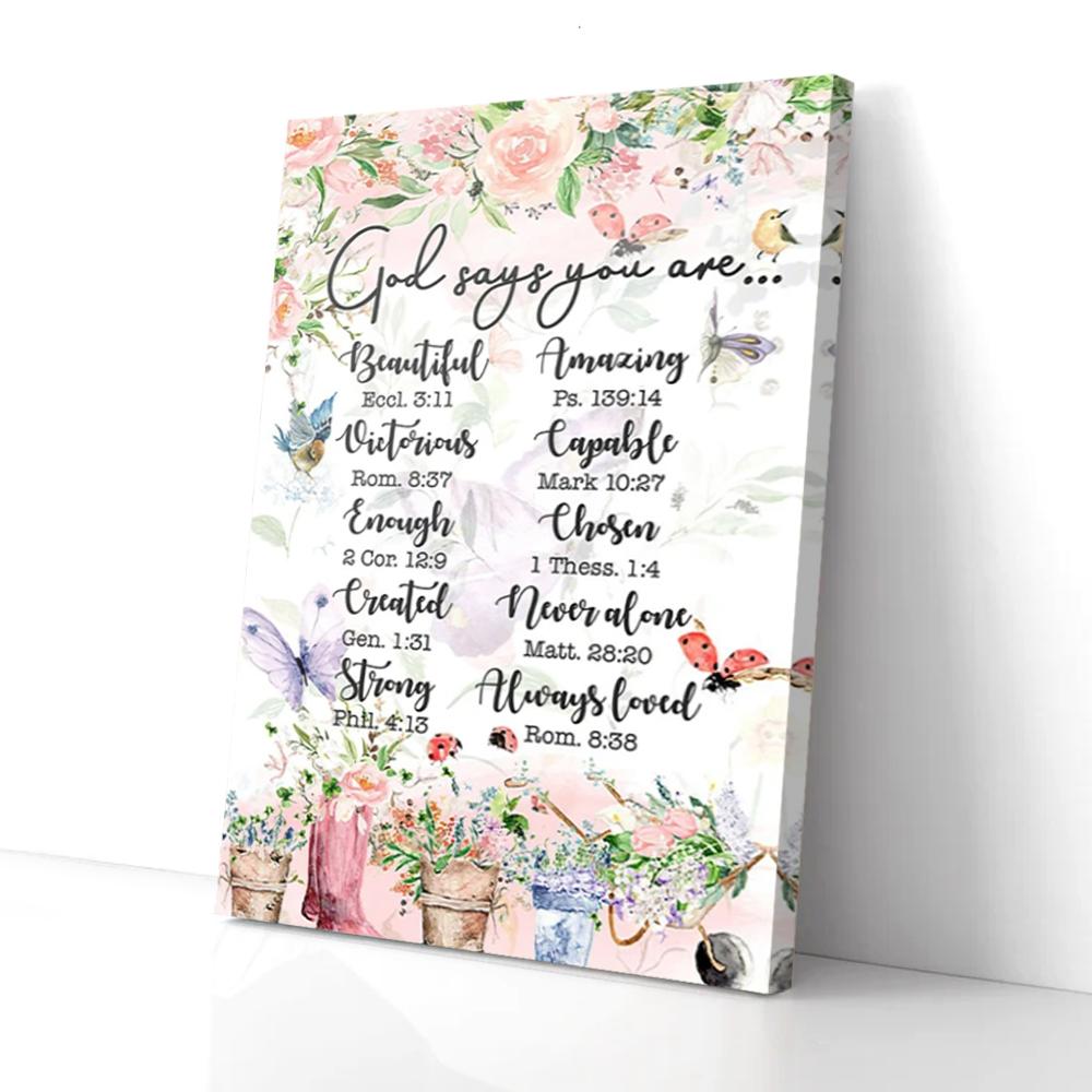 flower gardening canvas prints wall art decor 6005