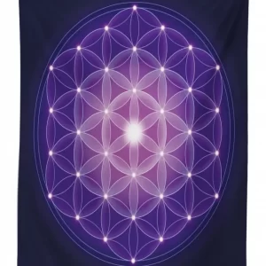 Flower Of Life Stars 3D Printed Tablecloth Table Decor 1 flower of life stars 3d printed tablecloth table decor 5461