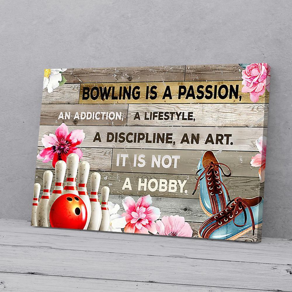 flowers bowling canvas prints wall art decor 3905