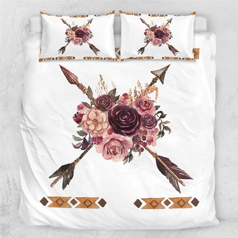 Flowers Cross Native American Art Duvet Cover Bedding Set flowers cross native american art duvet cover bedding set 7927