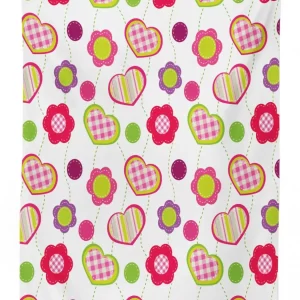 flowers heart shapes 3d printed tablecloth table decor 5858