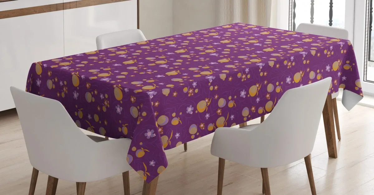 flowers leaves and fruits 3d printed tablecloth table decor 8104