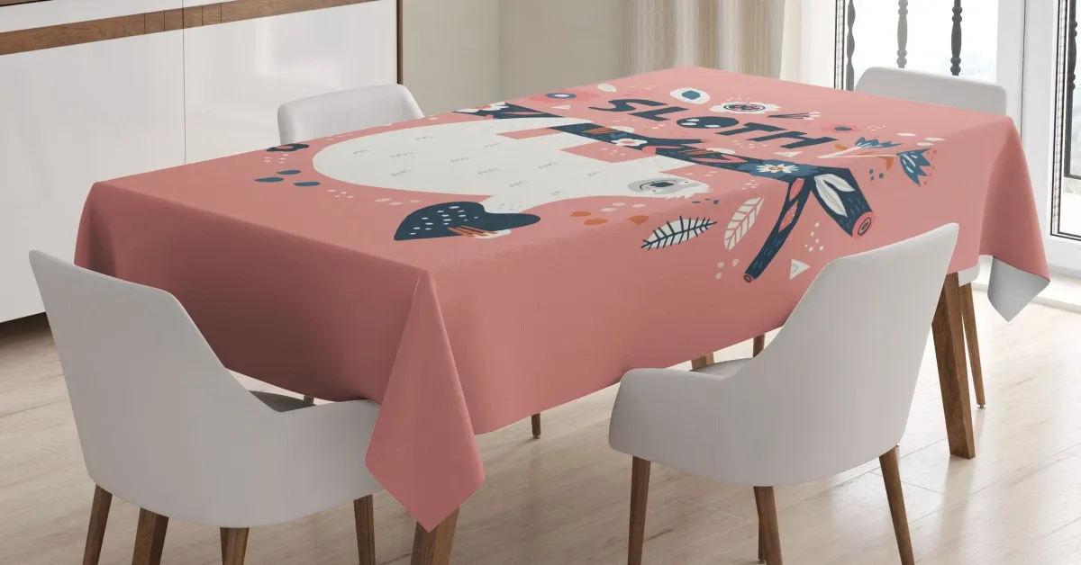 Flowers Leaves Branches 3D Printed Tablecloth Table Decor flowers leaves branches 3d printed tablecloth table decor 2529