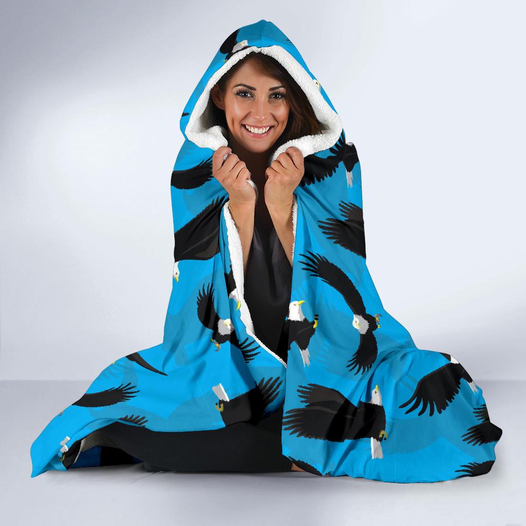 Flying Eagle Pattern Print Hooded Blanket Cloak Blanket flying eagle pattern print hooded blanket cloak blanket 2841