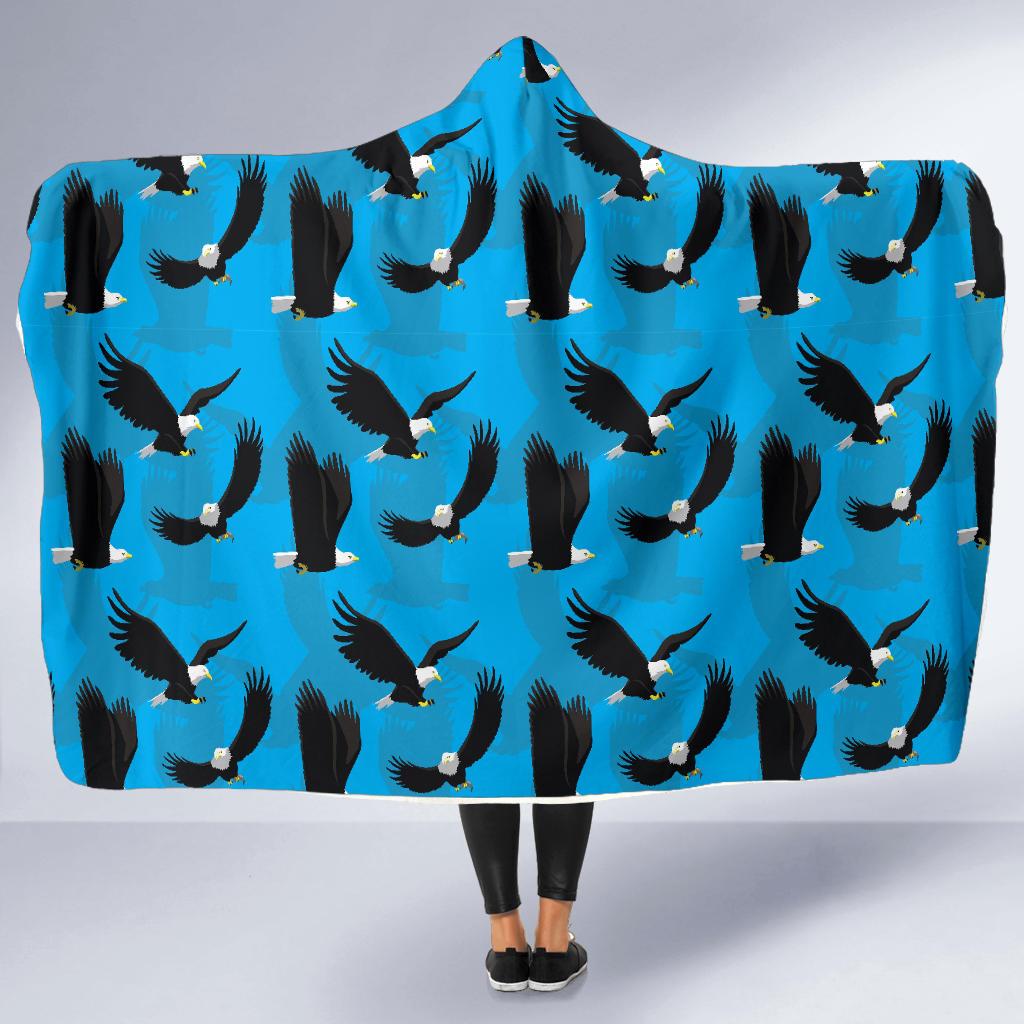 Flying Eagle Pattern Print Hooded Blanket Cloak Blanket flying eagle pattern print hooded blanket cloak blanket 4090
