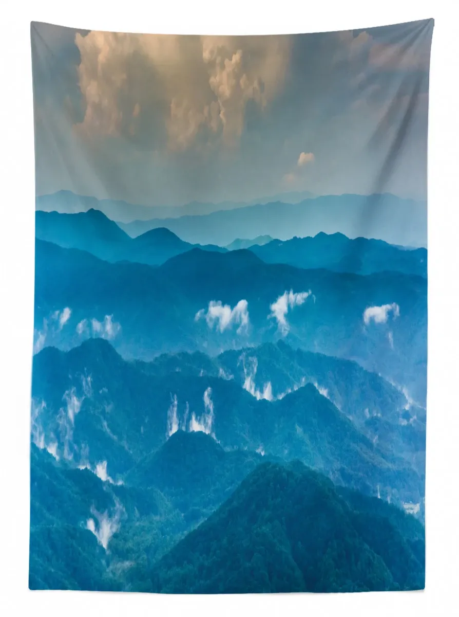 fog in roan highlands 3d printed tablecloth table decor 2148