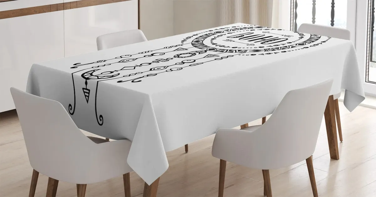 Folkloric 3D Printed Tablecloth Table Decor folkloric 3d printed tablecloth table decor 4291