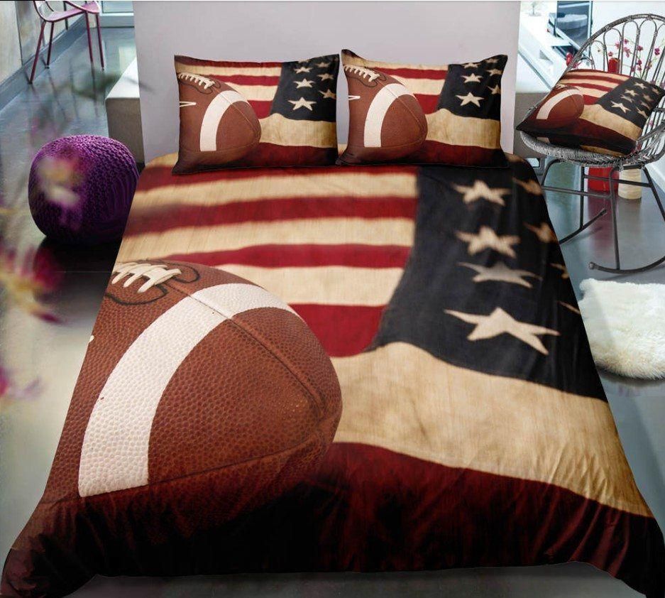 football american flag bedding set bedroom decor 8225
