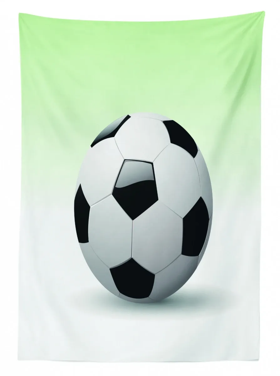 football soccer ball 3d printed tablecloth table decor 4769