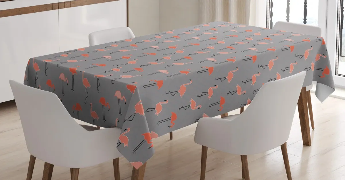 forest birds on zigzags 3d printed tablecloth table decor 5407