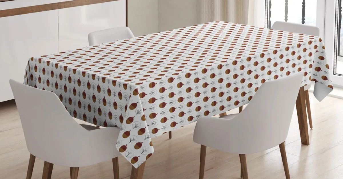 Forest Botany Elements 3D Printed Tablecloth Table Decor forest botany elements 3d printed tablecloth table decor 8747
