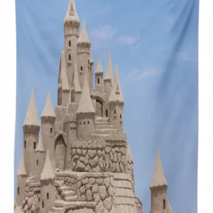 Fortress Sand Beach Photo 3D Printed Tablecloth Table Decor 1 fortress sand beach photo 3d printed tablecloth table decor 4278