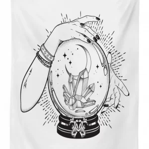 fortune teller 3d printed tablecloth table decor 4228