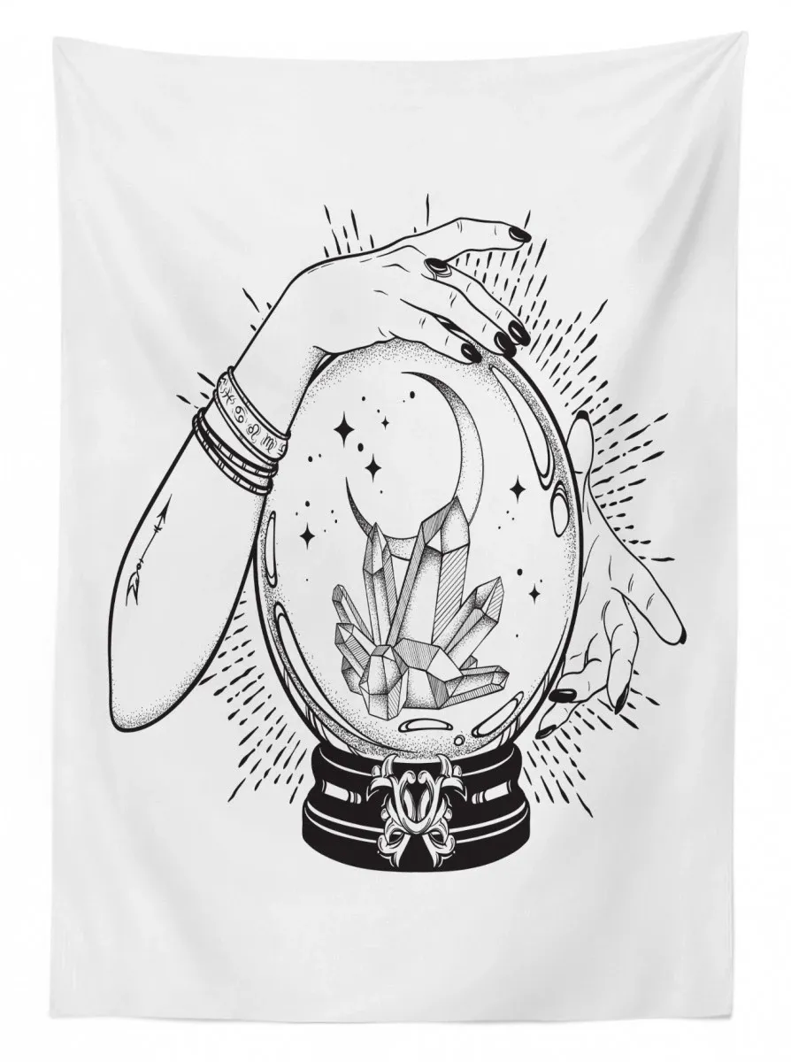 fortune teller 3d printed tablecloth table decor 4228