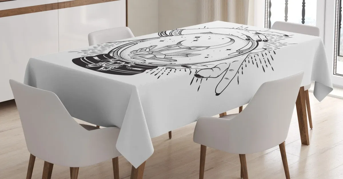 fortune teller 3d printed tablecloth table decor 4682
