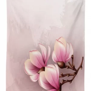 fragile flower petals 3d printed tablecloth table decor 6802