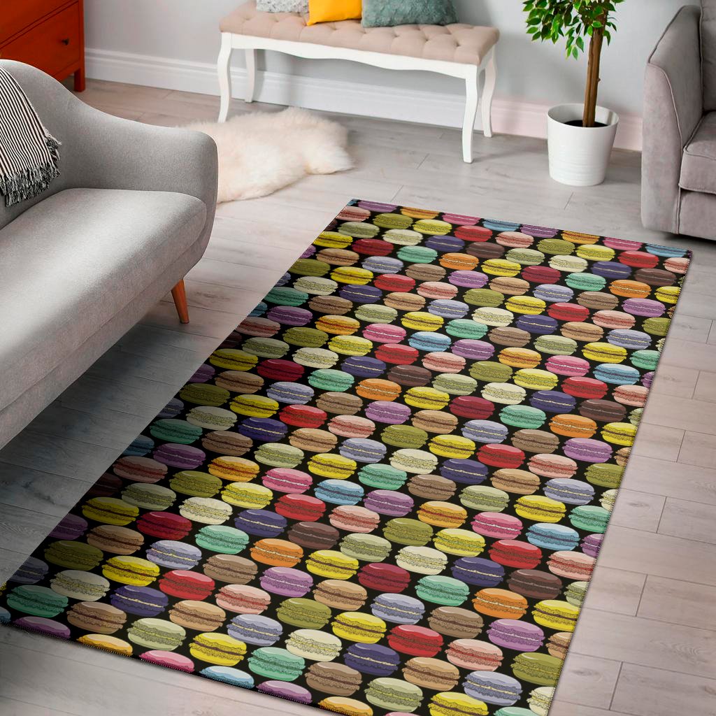 french macarons pattern print area rug floor decor 1730