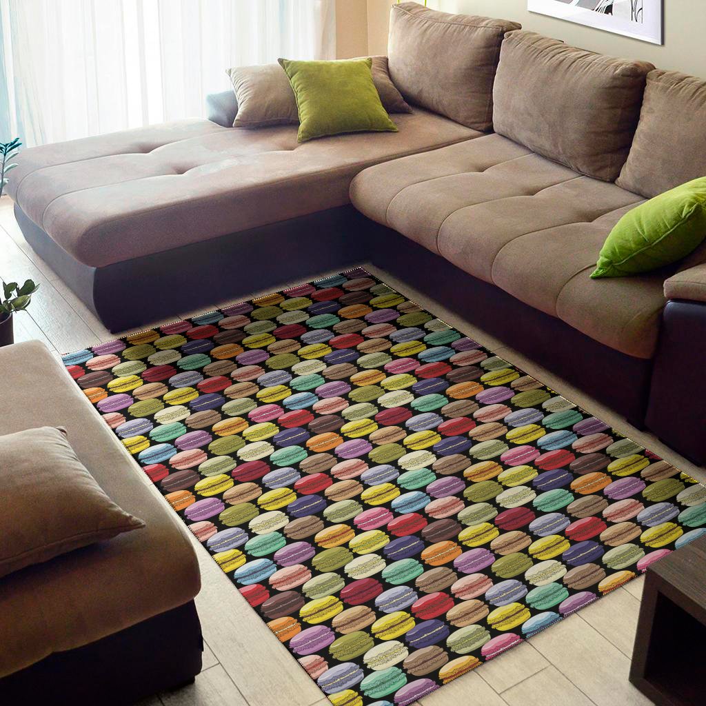 french macarons pattern print area rug floor decor 4583