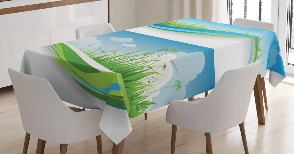 Fresh Summer Fields Eco 3D Printed Tablecloth Table Decor fresh summer fields eco 3d printed tablecloth table decor 8015