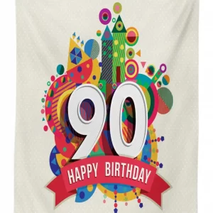 funky pop birthday 3d printed tablecloth table decor 8306