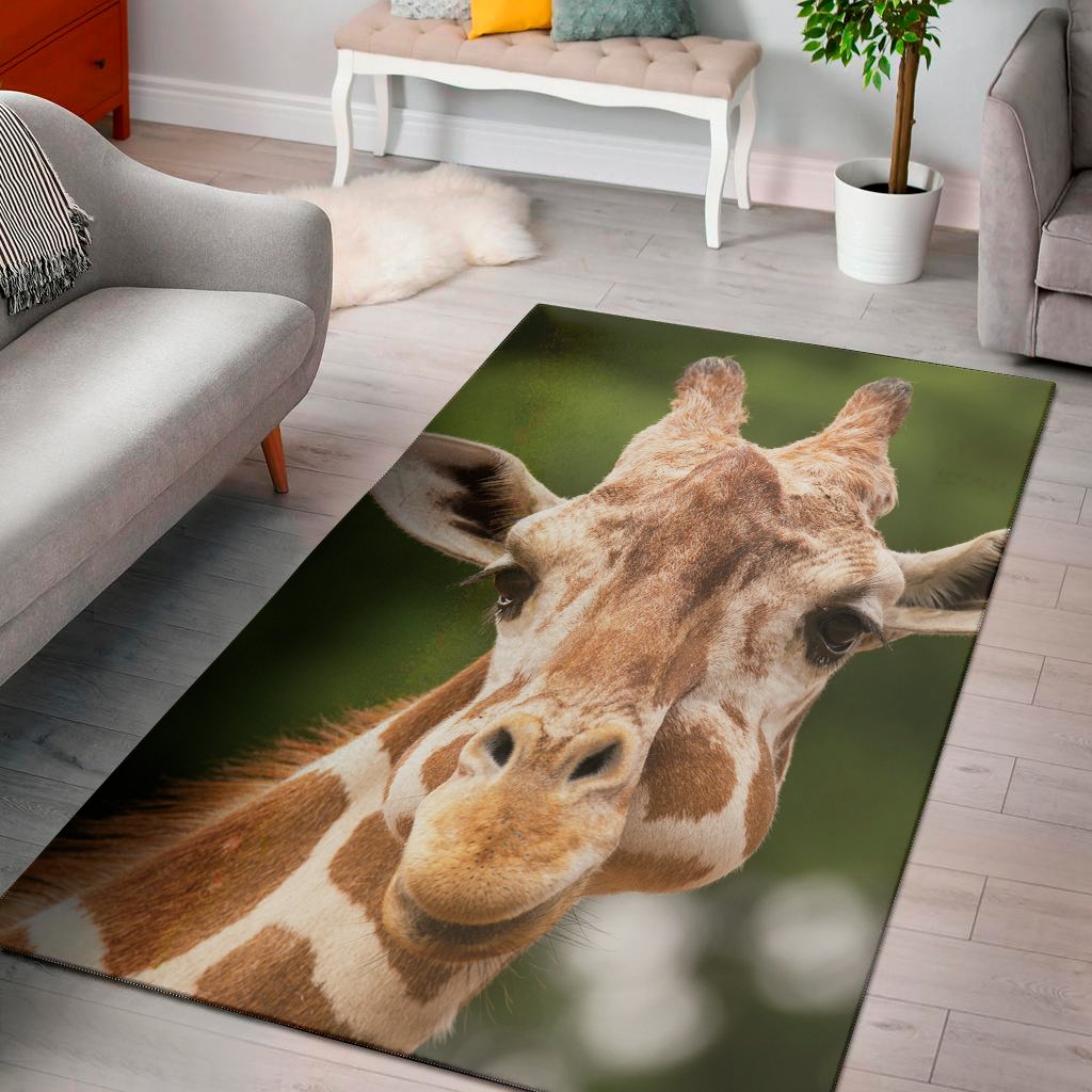 funny giraffe print area rug floor decor 7505