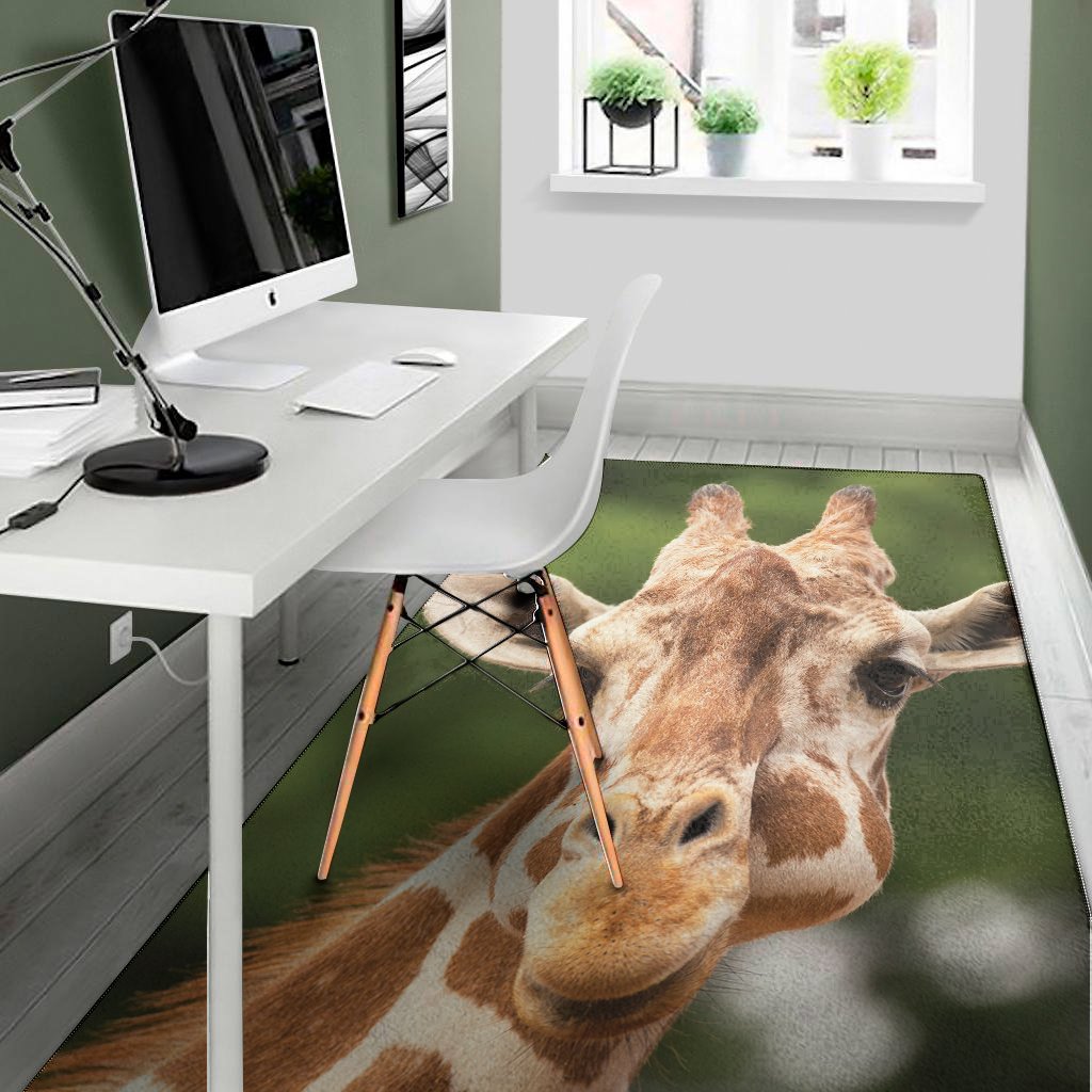 funny giraffe print area rug floor decor 7998