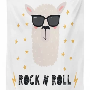 Funny Llama Portrait 3D Printed Tablecloth Table Decor 1 funny llama portrait 3d printed tablecloth table decor 7095