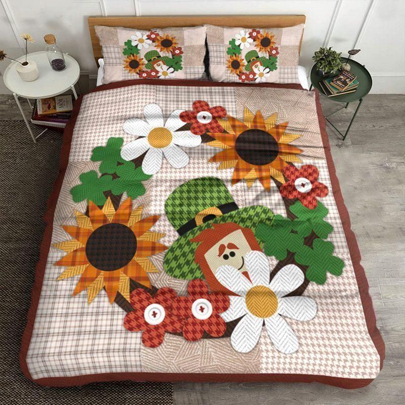 funny top hat and flowers st patricks day duvet cover bedding set 2479