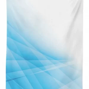 futuristic lines softness art 3d printed tablecloth table decor 4750