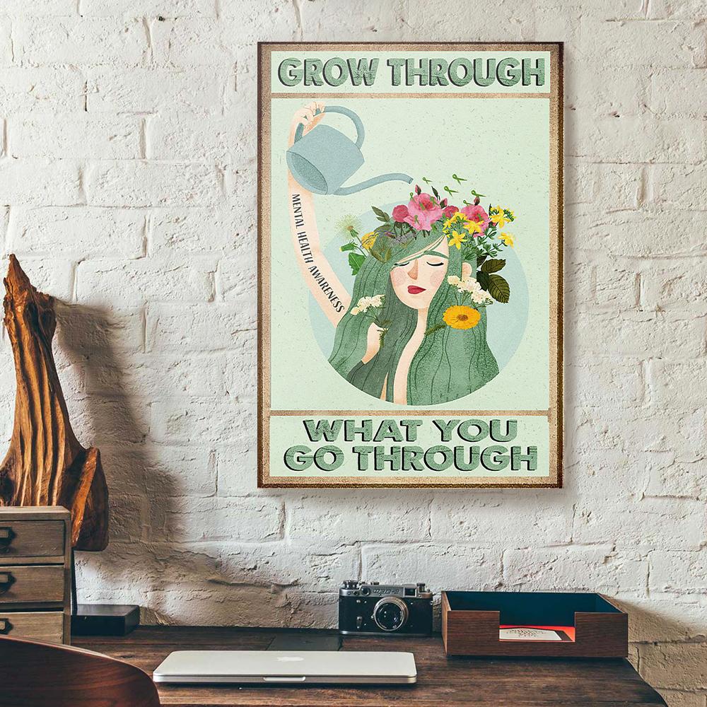 gardening girl canvas prints wall art decor 7736
