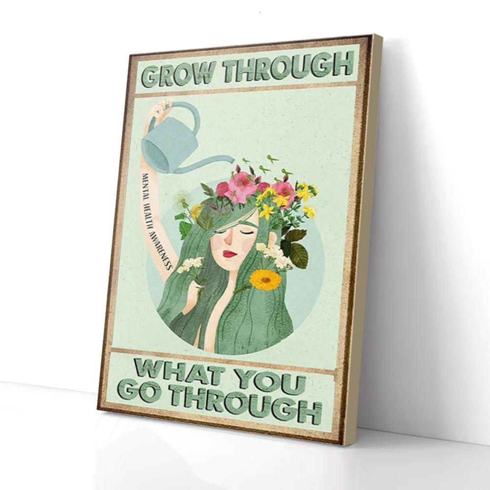 gardening girl canvas prints wall art decor 7784