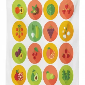 Garlic Grape Kale Plum 3D Printed Tablecloth Table Decor 1 garlic grape kale plum 3d printed tablecloth table decor 4260